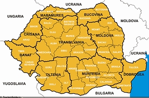 Roumanie Carte politique